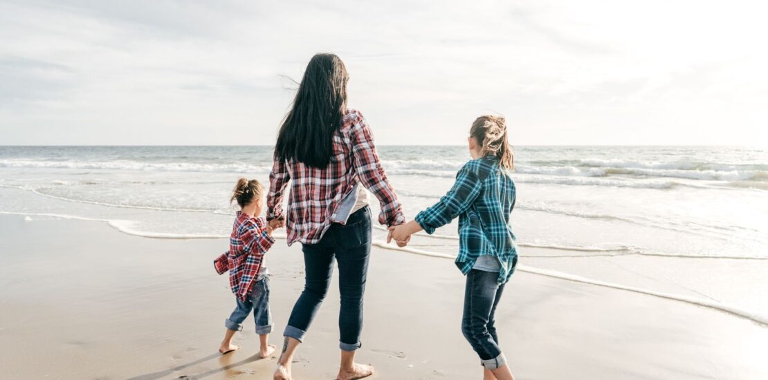 mother and children at the beach | Parenting Plans and Consent Orders in Australia | Advocate lawyers